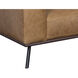 Brandi Camel Leather Sofa Chaise, RAF